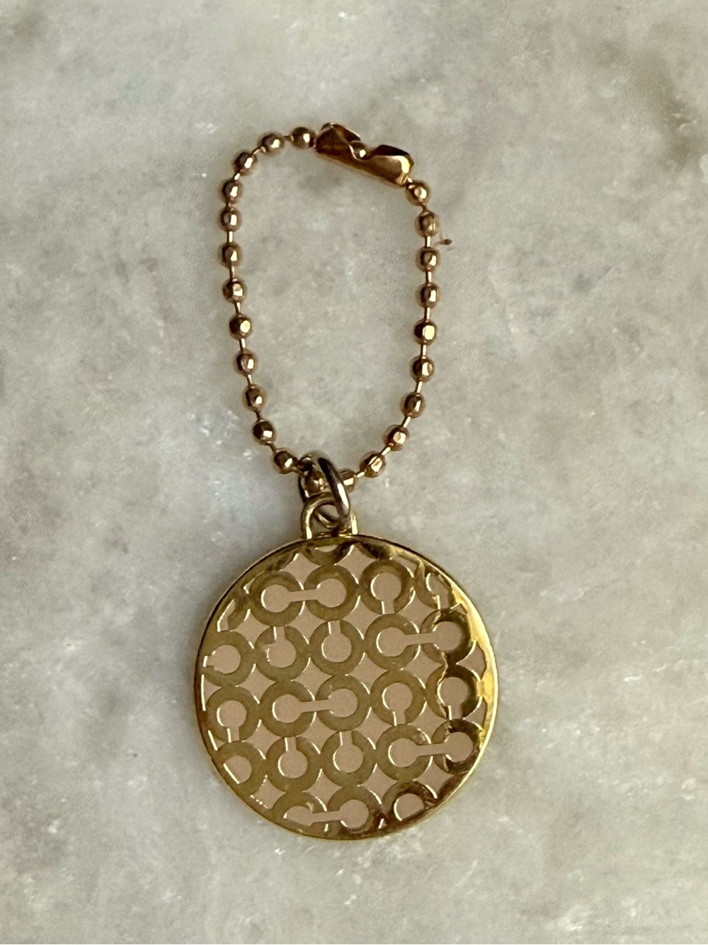 Vintage Coach Miranda Gold-Tone Signature C Cutout Medallion
Charm / Hangtag